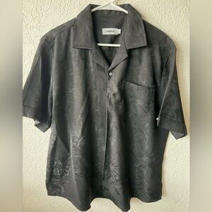 Stylish Black Casual Button Down Shirt
